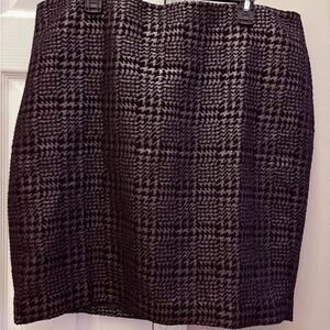 Liz Claiborne Black and Gray Pencil Skirt